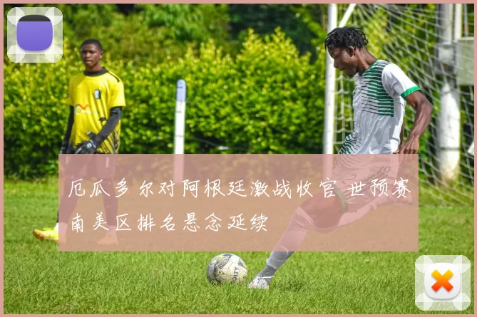 厄瓜多尔对阿根廷激战收官 世预赛南美区排名悬念延续